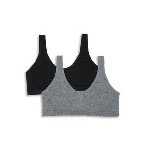 (A4) Hanes‎ Girls Seamless Cozy Pullover Bra - Pack of 2, NWT